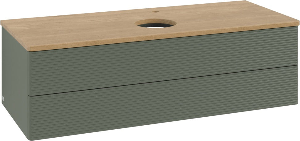 Villeroy & Boch Antao Waschbeckenunterschrank 1200 mm Anthrazit mit LED-Beleuchtung