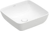 Villeroy & Boch Artis Aufsatzwaschbecken 410 mm Weiß Alpin CeramicPlus – Quadratisch, TitanCeram