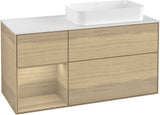 Villeroy & Boch Finion Waschbeckenunterschrank 1200 mm Glossy White Lacquer mit LED-Beleuchtung