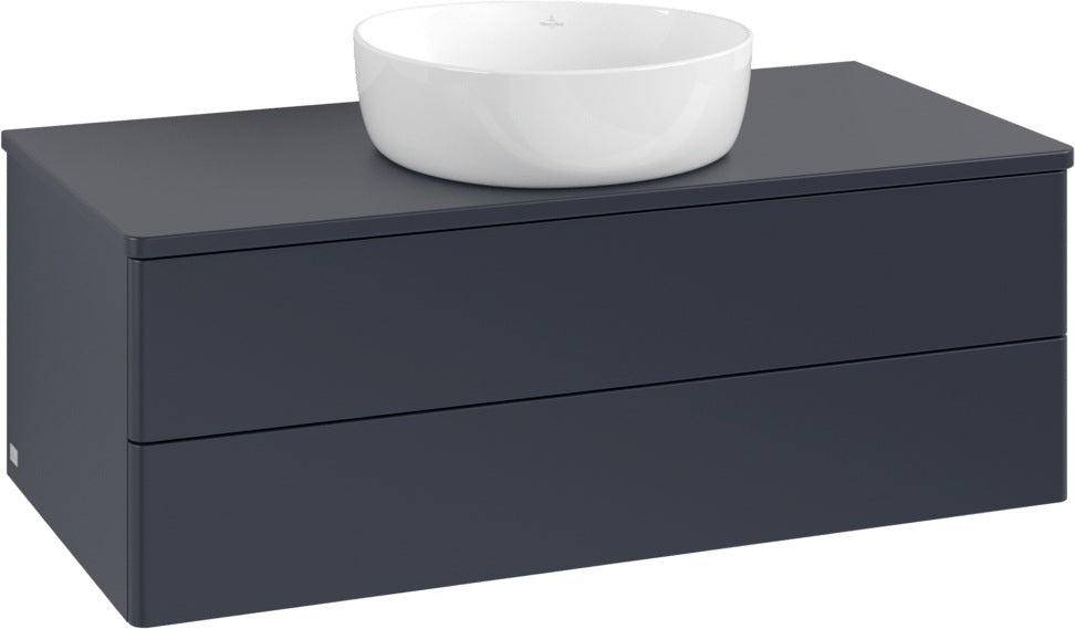 Villeroy & Boch Waschtischunterschrank Antao 1000 mm Midnight Blue Matt – 2 Auszüge, Push-to-Open