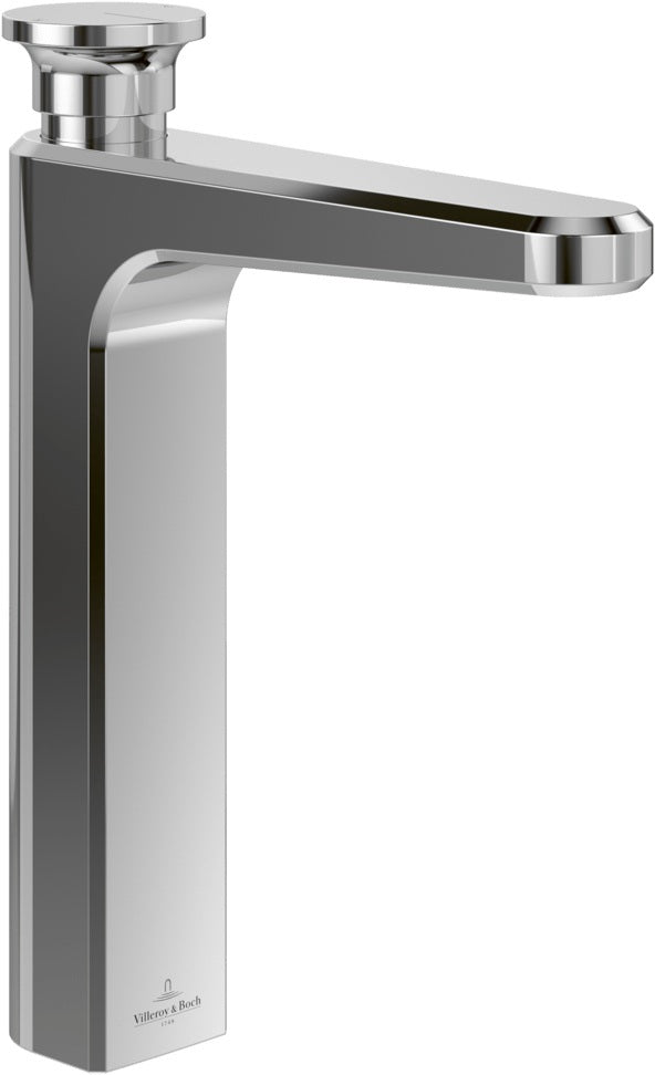 Villeroy & Boch Vea Einhebel-Waschtischarmatur eckig Chrom – mit ViPush-Technologie & AirPlus