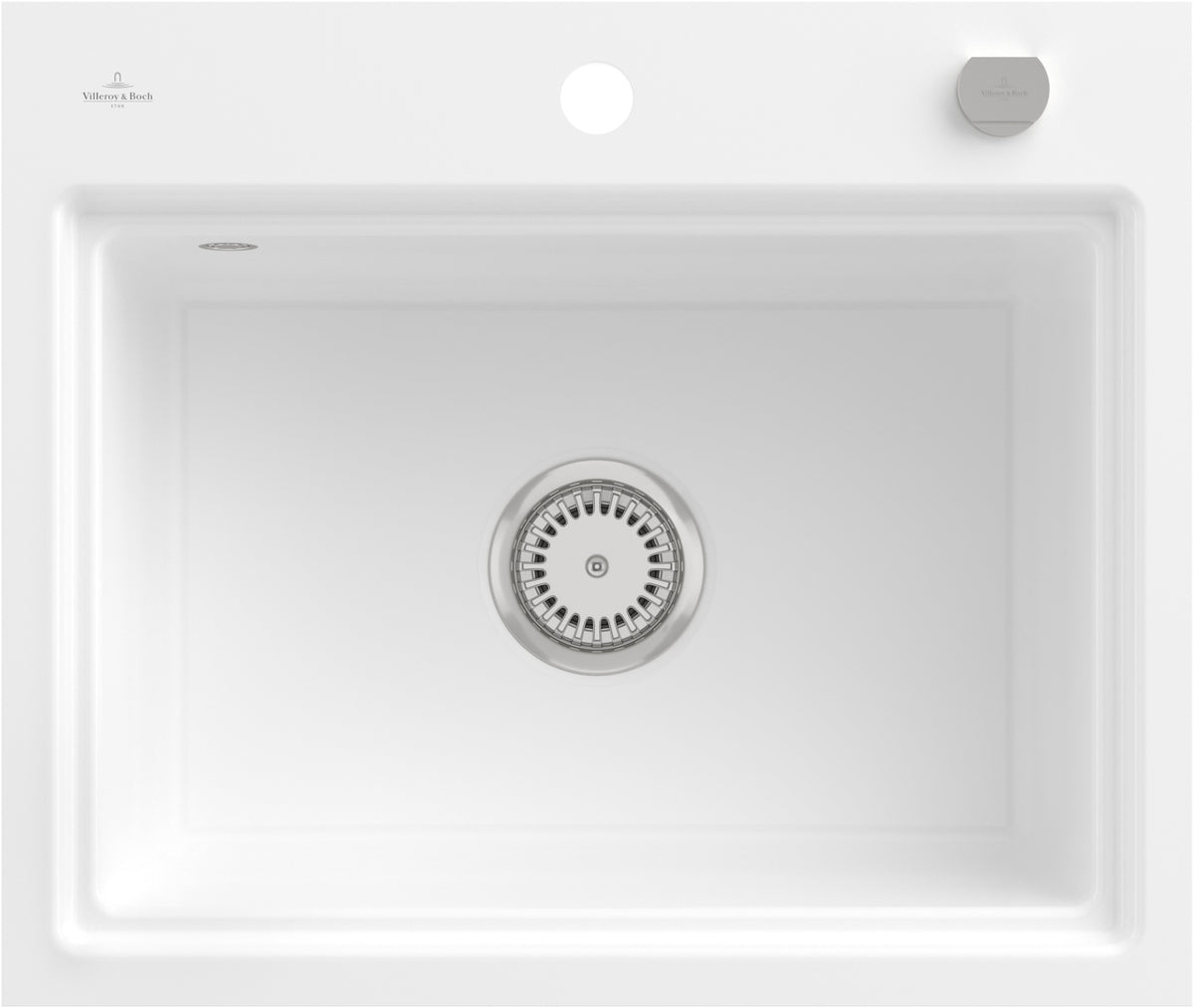 Villeroy & Boch Subway Style 60 S Flat Einbauspüle Ivory CeramicPlus 600x510mm