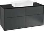 blau / Mitteldichte Faserplatte (MDF) / schwarz