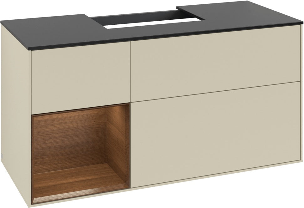 Villeroy & Boch Finion Waschbeckenunterschrank 1200 mm Glossy White mit Beleuchtung