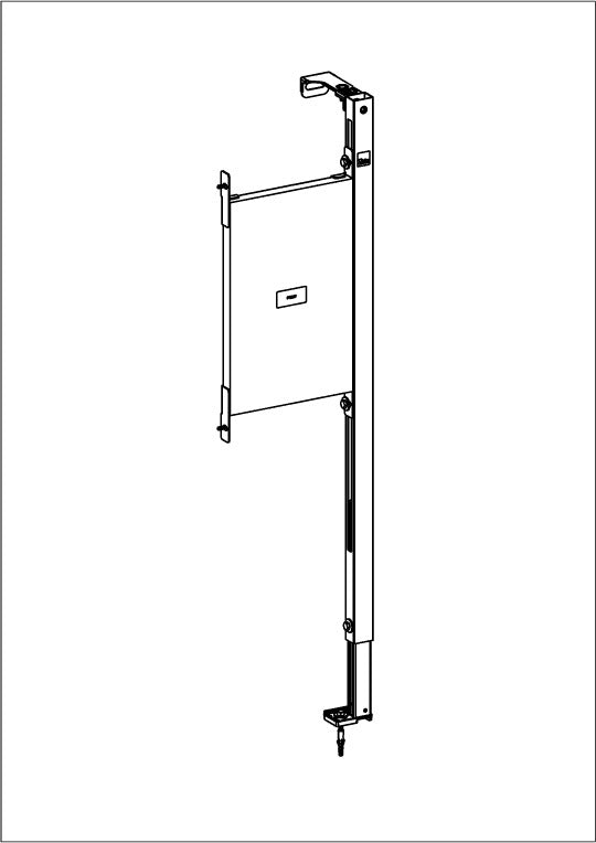 Villeroy & Boch ViConnect Befestigungselement für Haltegriffe 310 x 1120 mm, Stahl, für Trockenbau