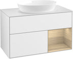 weiß / Mitteldichte Faserplatte (MDF) / FA21P C 1000x603x501mm Glossy White