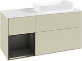 Villeroy & Boch Finion Waschtischunterschrank 1200 mm Glossy White mit Beleuchtung