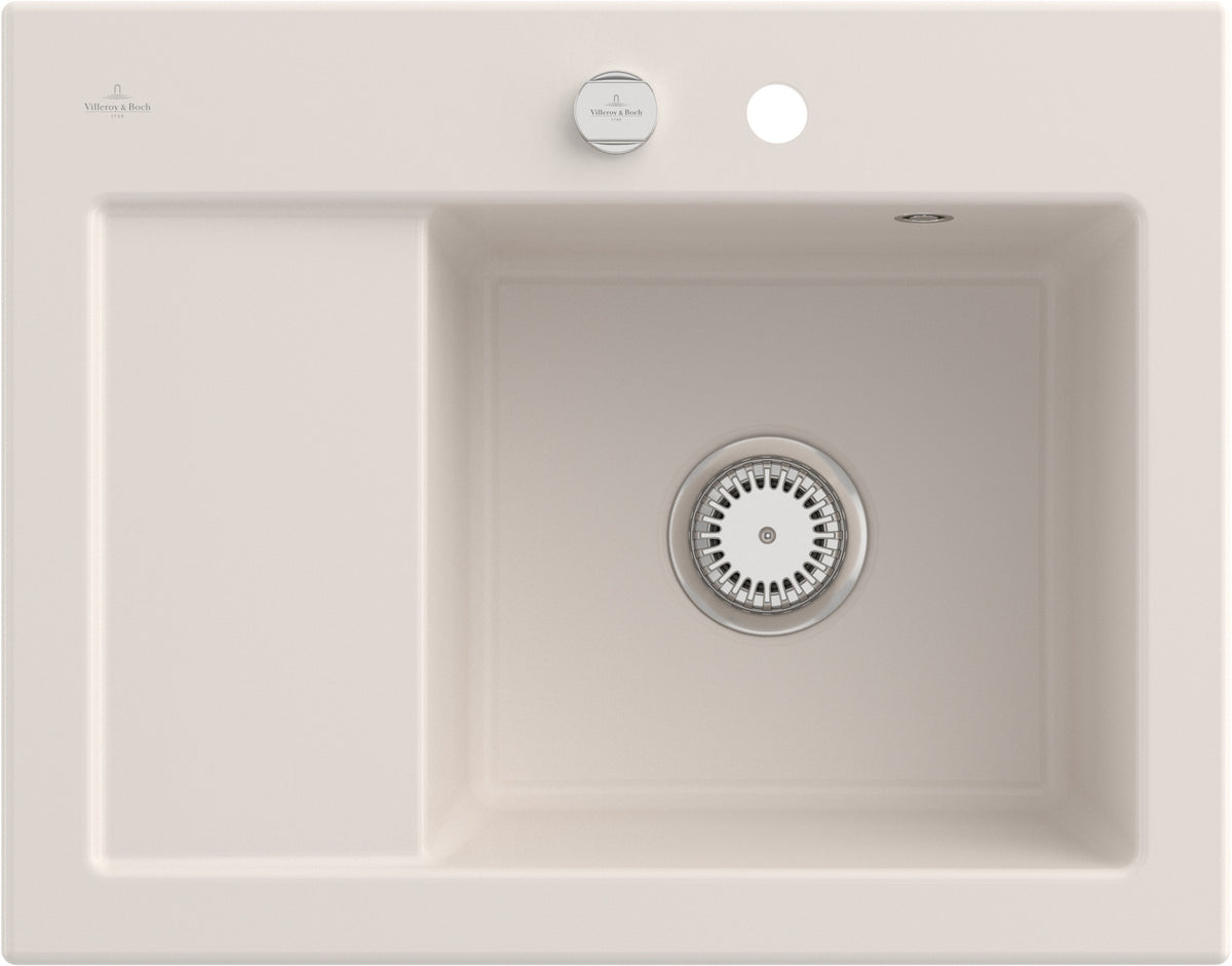 Villeroy & Boch Einbauspüle Subway 45 Compact 331301 Weiß Alpin CeramicPlus 650x510mm