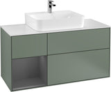 Villeroy & Boch Finion Waschtischunterschrank G161G 1200 mm Glossy White Lacquer mit LED-Beleuchtung