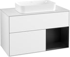 weiß / Mitteldichte Faserplatte (MDF) / F661P D 1000x603x501mm Glossy White
