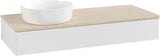 Villeroy & Boch Waschbeckenunterschrank Antao 1200 mm Glossy White Lacquer mit Marmor-Abdeckplatte