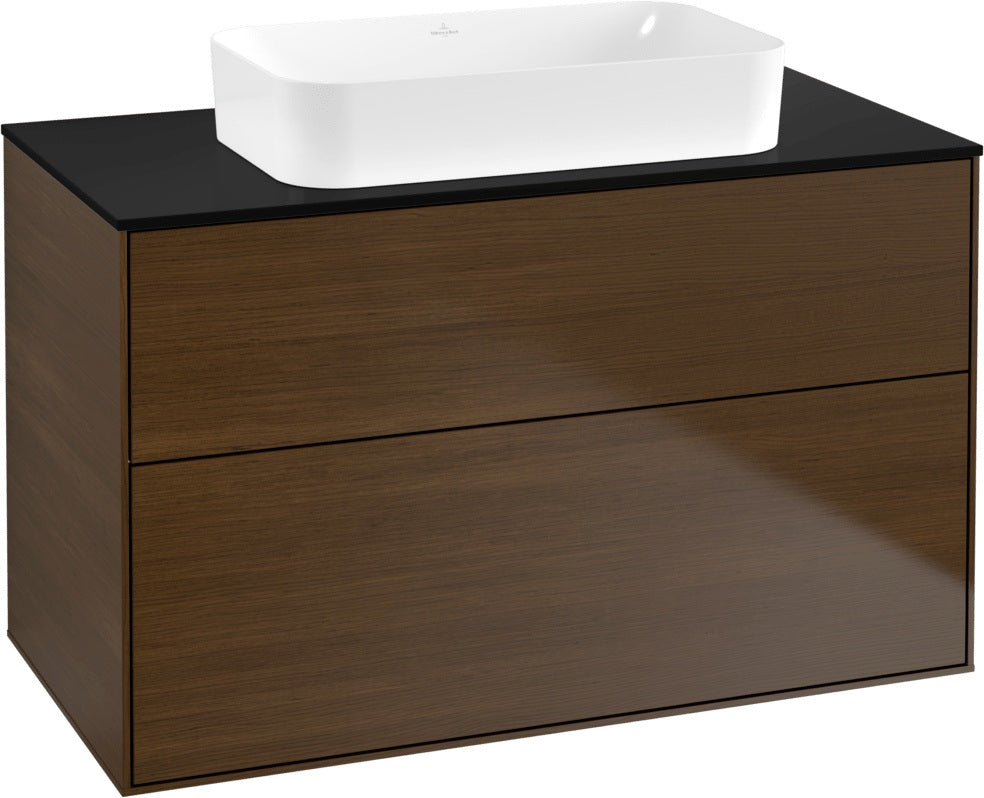 Villeroy & Boch Finion Waschtischunterschrank 1000 mm Glossy White Lack mit SoftClosing