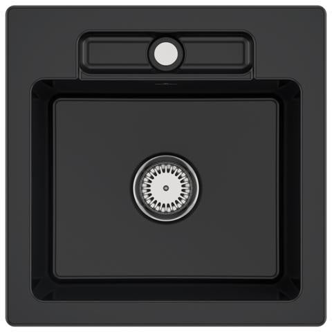 Villeroy & Boch Einbauspüle Siluet 50 S 510x510mm TitanCeram Ebony CeramicPlus