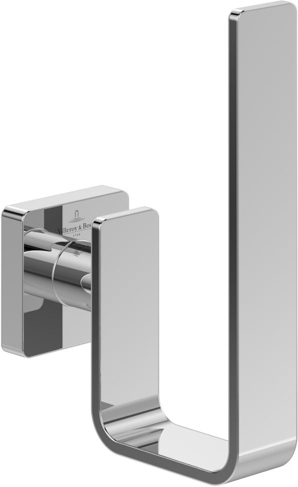 Villeroy & Boch Elements - Striking Reserve-Toilettenpapierhalter, Chrom, Wandmontage, 140 x 93 x 45 mm