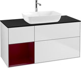 Villeroy & Boch Finion Waschtischunterschrank 1200 mm Glossy White Lacquer mit Beleuchtung