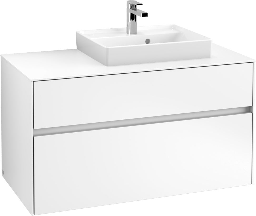 Villeroy & Boch Waschbeckenunterschrank Collaro C015 B0 1000 mm White Matt mit LED-Beleuchtung