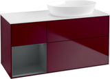 Villeroy & Boch Finion Waschtischunterschrank 1200 mm Glossy White Lacquer mit Beleuchtung