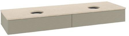 Villeroy & Boch Antao Waschtischunterschrank 1600 mm Stone Grey Matt mit 2 Auszügen
