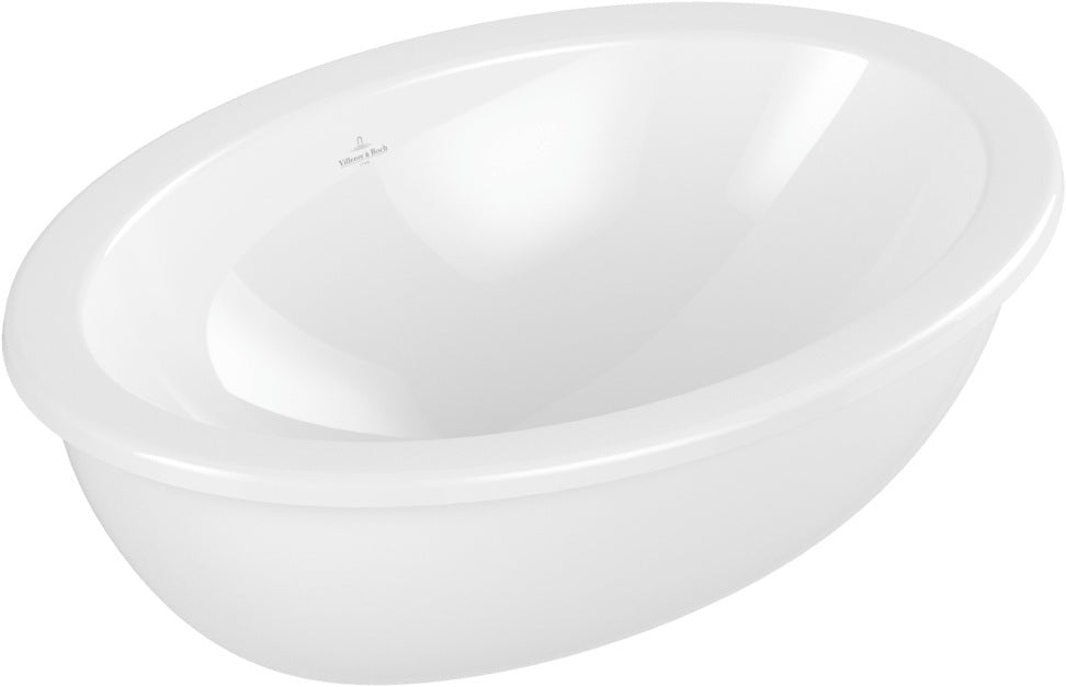 Villeroy & Boch Einbauwaschbecken Loop & Friends 4A62 Oval 570x410mm Weiß Alpin