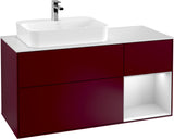 Villeroy & Boch Waschtischunterschrank Finion F401G 1200 mm Glossy White Lacquer mit Beleuchtung