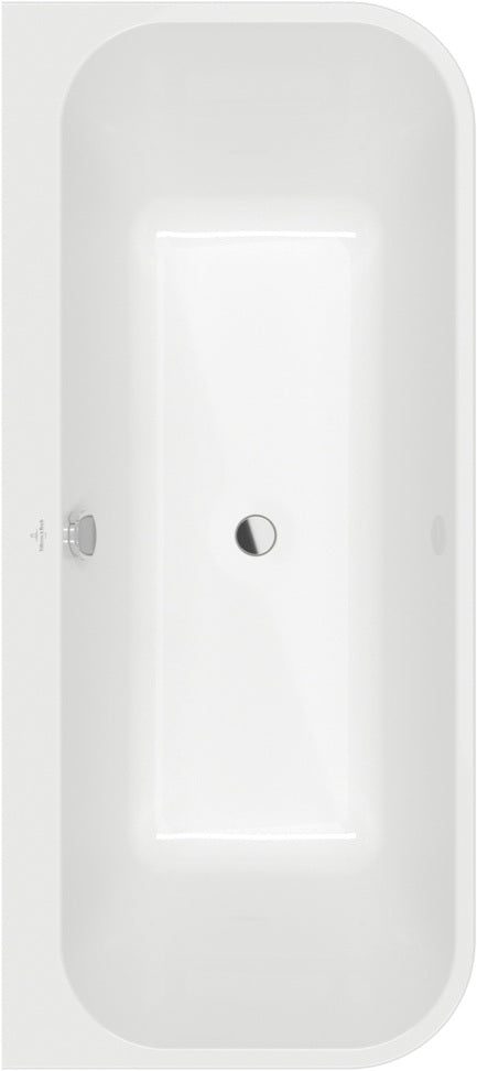 Villeroy & Boch Architectura Airpool Whirlpool 1800x800 mm Weiß Alpin – 2 Personen, 10 Luftdüsen, Unterwasserbeleuchtung