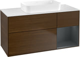 Villeroy & Boch Finion Waschtischunterschrank G711G Black Matt Lacquer 1200 mm mit Beleuchtung