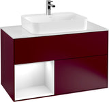 Villeroy & Boch Finion Waschtischunterschrank 1000 mm White Matt Lacquer mit LED-Beleuchtung
