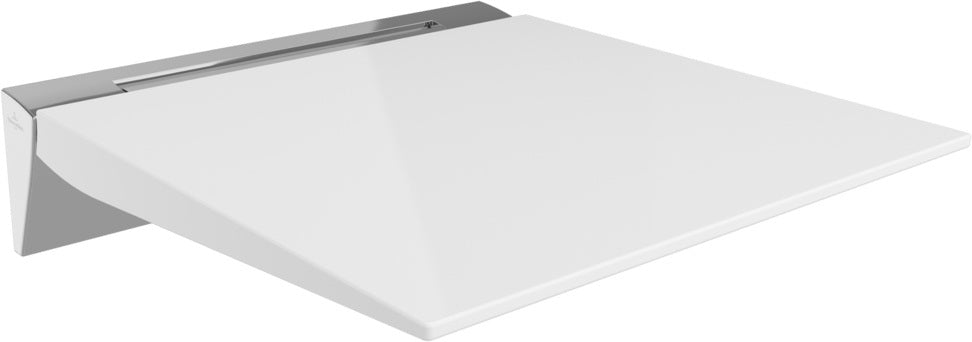 Villeroy & Boch ViCare Duschklappsitz 921740 – Weiß, Aluminium, 160 kg, 400x355 mm