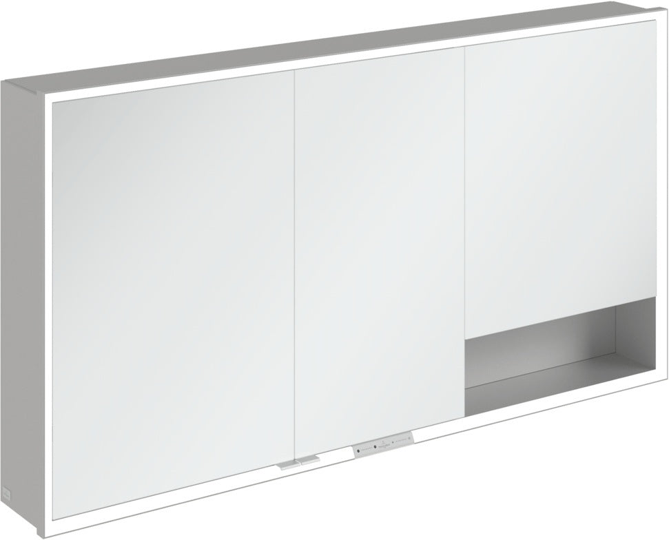Villeroy & Boch My View+ Spiegelschrank 1400 mm Graphite – mit Beleuchtung & Sensordimmer