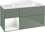 Villeroy & Boch Finion Waschbeckenunterschrank 1200 mm Walnut Veneer mit Beleuchtung