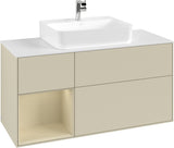 Villeroy & Boch Finion Waschtischunterschrank G161G 1200 mm Glossy White Lacquer mit LED-Beleuchtung