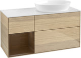Villeroy & Boch Finion Waschtischunterschrank 1200 mm Glossy White Lacquer mit Beleuchtung