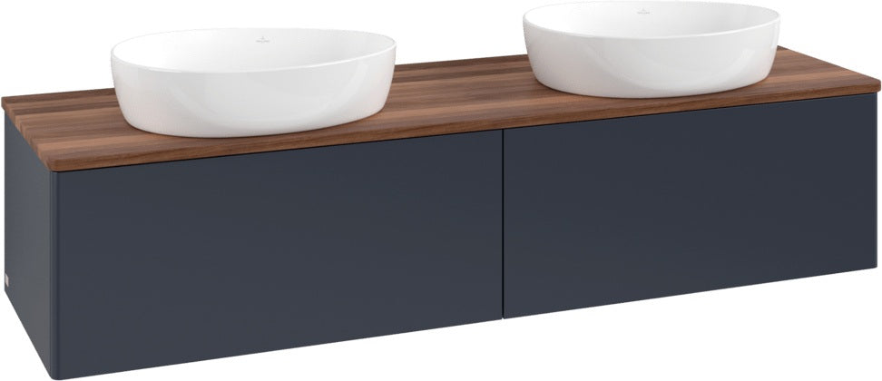Villeroy & Boch Waschtischunterschrank Antao 1600 mm Anthrazit Matt – 2 Auszüge, SoftClosing