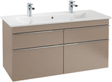 Villeroy & Boch VENTICELLO Waschtischunterschrank 1153 mm Santana Oak mit 4 Auszügen und Glasabtrennungen