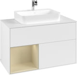 Villeroy & Boch Finion Waschtischunterschrank 1000 mm White Matt Lacquer mit LED-Beleuchtung