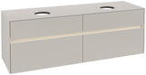 Villeroy & Boch Collaro Waschtischunterschrank 1600 mm Truffle Grey mit LED-Beleuchtung