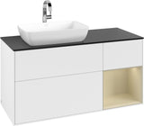 Villeroy & Boch Finion Waschtischunterschrank 1200 mm Glossy White mit Beleuchtung und SoftClosing