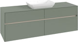 Villeroy & Boch Waschtischunterschrank Collaro C120 B0 1600 mm White Oak mit LED-Beleuchtung