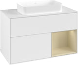 Villeroy & Boch Finion Waschtischunterschrank 1000 mm Glossy White Lacquer mit LED-Beleuchtung