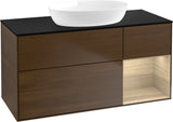 Villeroy & Boch Finion Waschtischunterschrank FA72GFGF 1200 mm Glossy White Lacquer mit LED-Beleuchtung