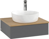 Villeroy & Boch Waschtischunterschrank Antao 600 mm Anthrazit Matt mit LED-Auszugsbeleuchtung