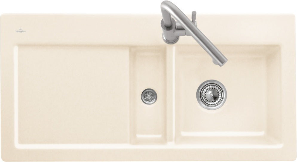 Villeroy & Boch Subway 60 flat Flächenbündige Spüle Ivory CeramicPlus 965x475 mm