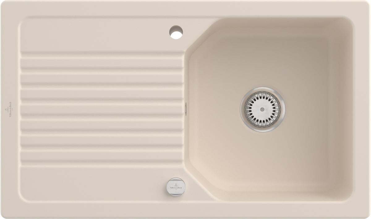 Villeroy & Boch Einbauspüle Linara 338501 860x510mm Rechteck Almond CeramicPlus