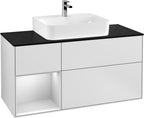 weiß / Mitteldichte Faserplatte (MDF) / F162M T 1200x603x501mm White Matt