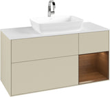 Villeroy & Boch Waschtischunterschrank Finion G831G 1200 mm Glossy White Lacquer mit Beleuchtung