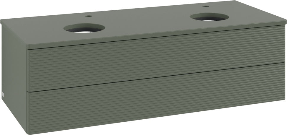 Villeroy & Boch Antao Waschbeckenunterschrank 1200 mm Anthrazit Matt – 2 Auszüge, Push-to-Open