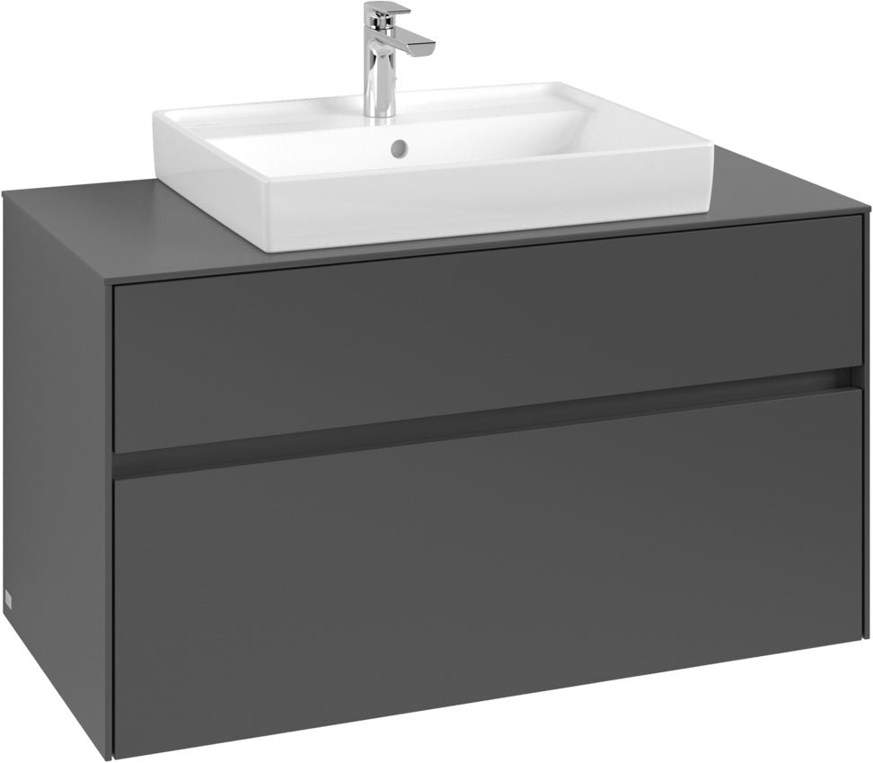Villeroy & Boch Waschtischunterschrank Collaro C01900 1000 mm White Oak – Wandmontage, 2 Auszüge, SoftClosing