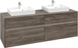Villeroy & Boch Waschbeckenunterschrank Collaro C021 B0 1600 mm Stone Oak – 4 Auszüge, LED-Beleuchtung, SoftClosing