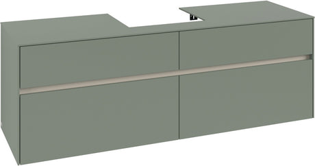 Villeroy & Boch Waschtischunterschrank Collaro C077 B0 1600 mm White Oak mit Beleuchtung und SoftClosing