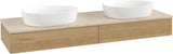 Villeroy & Boch Waschtischunterschrank Antao 1600 mm Warm Walnut mit LED-Beleuchtung